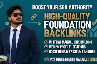 build high quality foundation backlinks for off page SEO