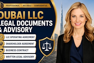 draft dubai llc operating agreement shareholder contract written legal advisory