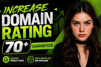 increase ahrefs domain rating DR to 70 with quality backlinks