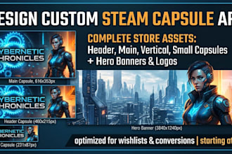 design professional steam capsule art for your indie game