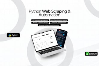 build a python web scraper and automation script