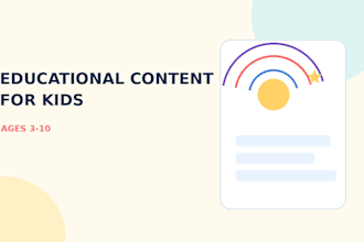write engaging educational content and activities for kids