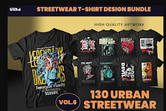 design custom streetwear t shirt and vector t shirt design