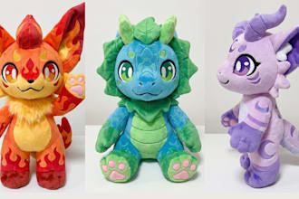 create custom plush toy cute plushies stuffed anima plushies crochet kawaii