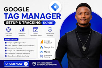 set up google tag manager, ga4, and conversion tracking