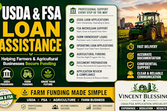help with usda fsa loan application and farm funding