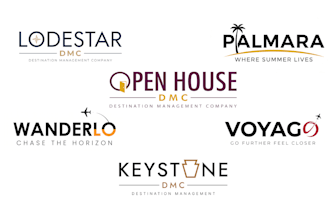 design a minimalist premium tourism agency travel logo