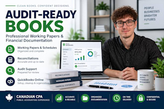 prepare your bookkeeping, audit working papers, and supporting schedules