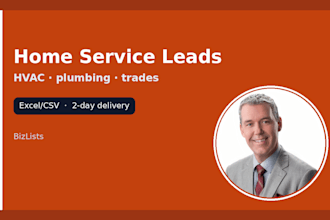 build b2b lead lists for home service and contractor businesses
