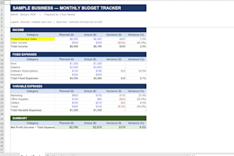 create a custom excel budget tracker for your business