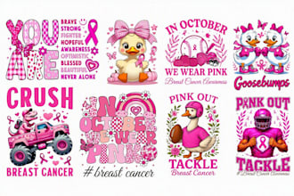 design an october halloween breast cancer awareness t shirt