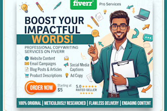 provide expert copywriting in various specialized fields
