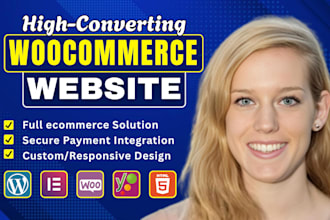 build, design or redesign wordpress woocommerce website, ecommerce online store