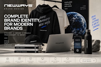 create a complete brand identity and visual strategy