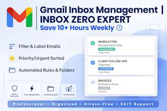 be your gmail inbox and calendar management VA