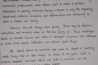 provide neat and beautiful handwriting