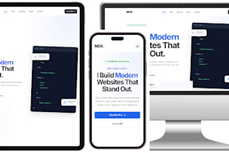create a responsive HTML CSS javascript website