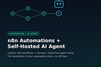build n8n automations and setup your self hosted ai agent