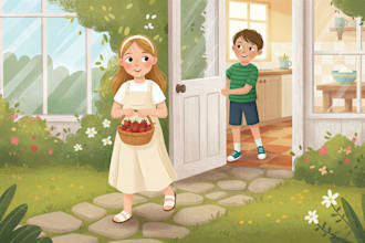 create hilarious childrens picture book illustrations