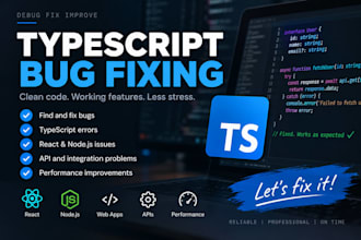 debug and fix your react typescript application
