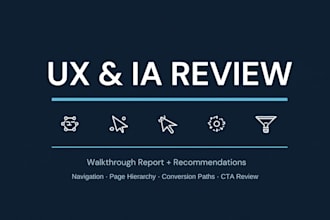 review your websites UX and information architecture for conversion gaps