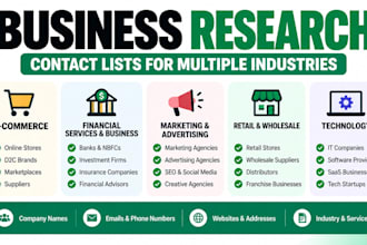 build business contact lists and do company research