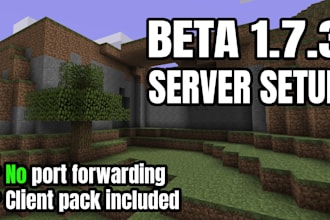 set up your legacy or beta minecraft server