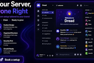 setup discord server with bots, roles and permissions