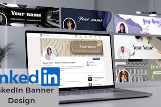 design a modern linkedin banner and cover in 24h