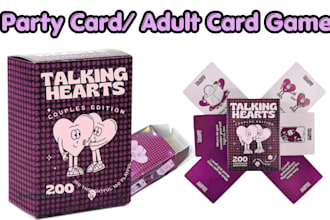 do custom card game couple adult card game drinking card game design party card