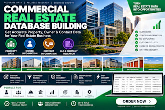 build a customized commercial real estate database based on your requirements