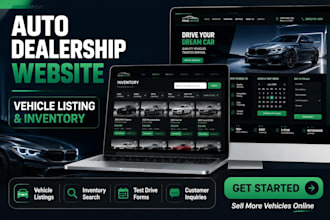 build an automotive dealership website with vehicle listings