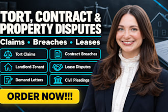 handle tort claims, contract breaches, and landlord tenant disputes
