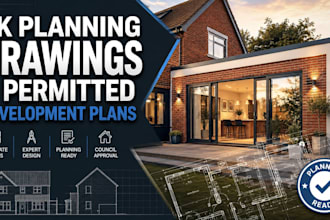 create UK planning permission and permitted development drawings
