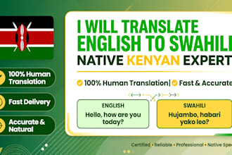 translate english to swahili and swahili to english
