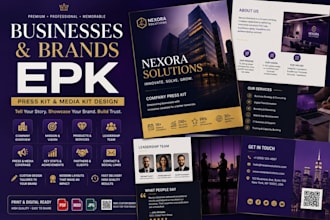 do business epk company press kit media kit design for brands and organizations