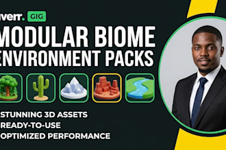 create modular biome game environment asset packs