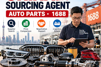 be your china sourcing agent for automotive parts and 1688