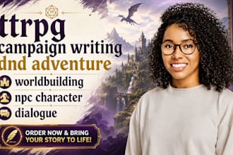 ttrpg campaign writing dnd adventure worldbuilding npc character dialogue