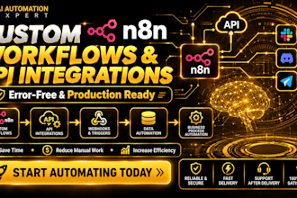 build custom n8n workflows and API integrations