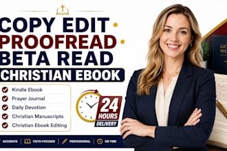 line edit christian manuscript, proofread design memior kdp book formatting