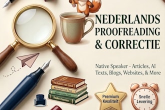 proofread, edit and correct your dutch text