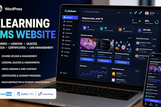 upload elearning courses, quizzes and certificates on wordpress lms website