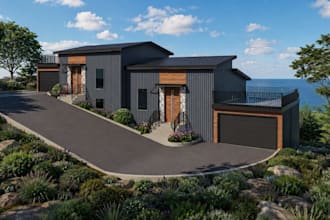 design a custom house plan for a sloped or hillside lot