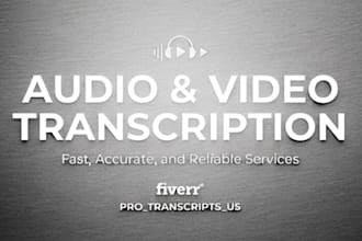 transcribe your audio or video and create a professional summary