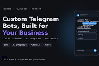 build a telegram bot for your business