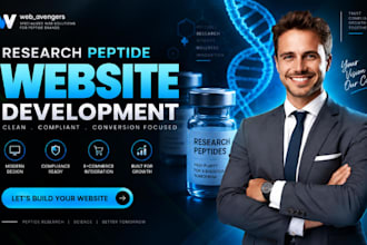 build a research peptide website in wordpress