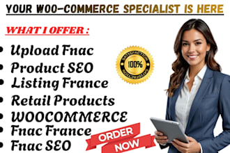 upload optimize fnac wix woocommerce shopify  amazon fba product listings  SEO