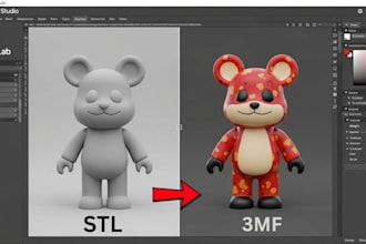 convert stl to 3mf for bambu lab multicolor 3d printing