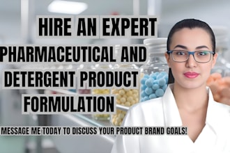 be your formulation chemist for cosmetics, detergents, pharmaceutical